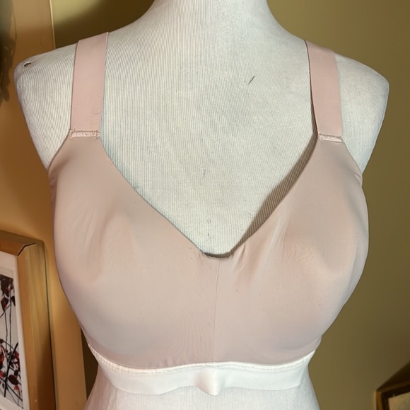 NATORI Sports Bra Size 38DDD Blush & Ivory Back close Adjustable $79 NEW - Picture 5 of 14